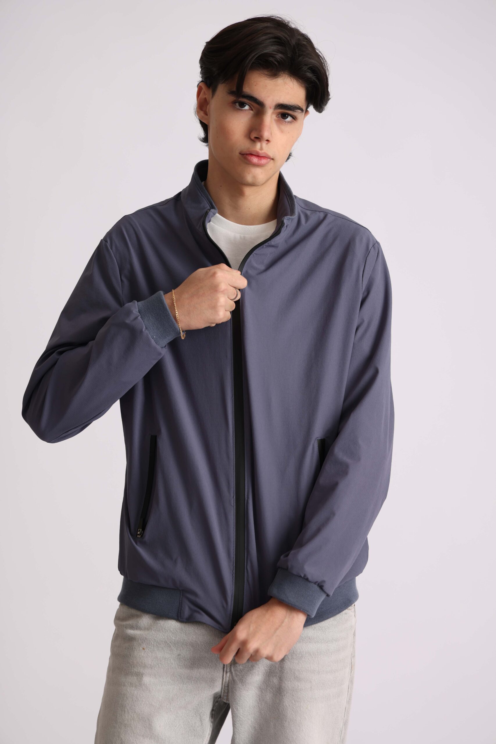 Bomber Azul acero